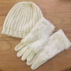 Never worn Hat and Gloves